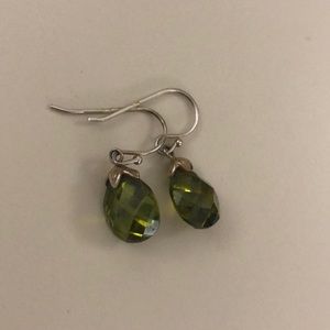 Green earrings